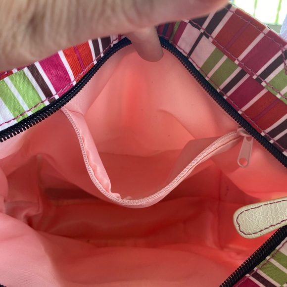 LIZ CLAIBORNE STRIPED TOTE BAG - Picture 13 of 14